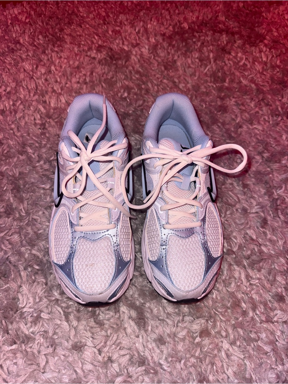 Nike Women White and Light Blue Sneakers